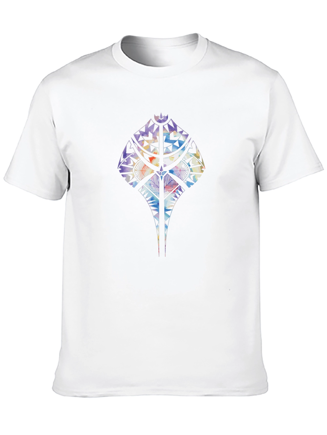 Tribal Stingray Graphic Black T-Shirt