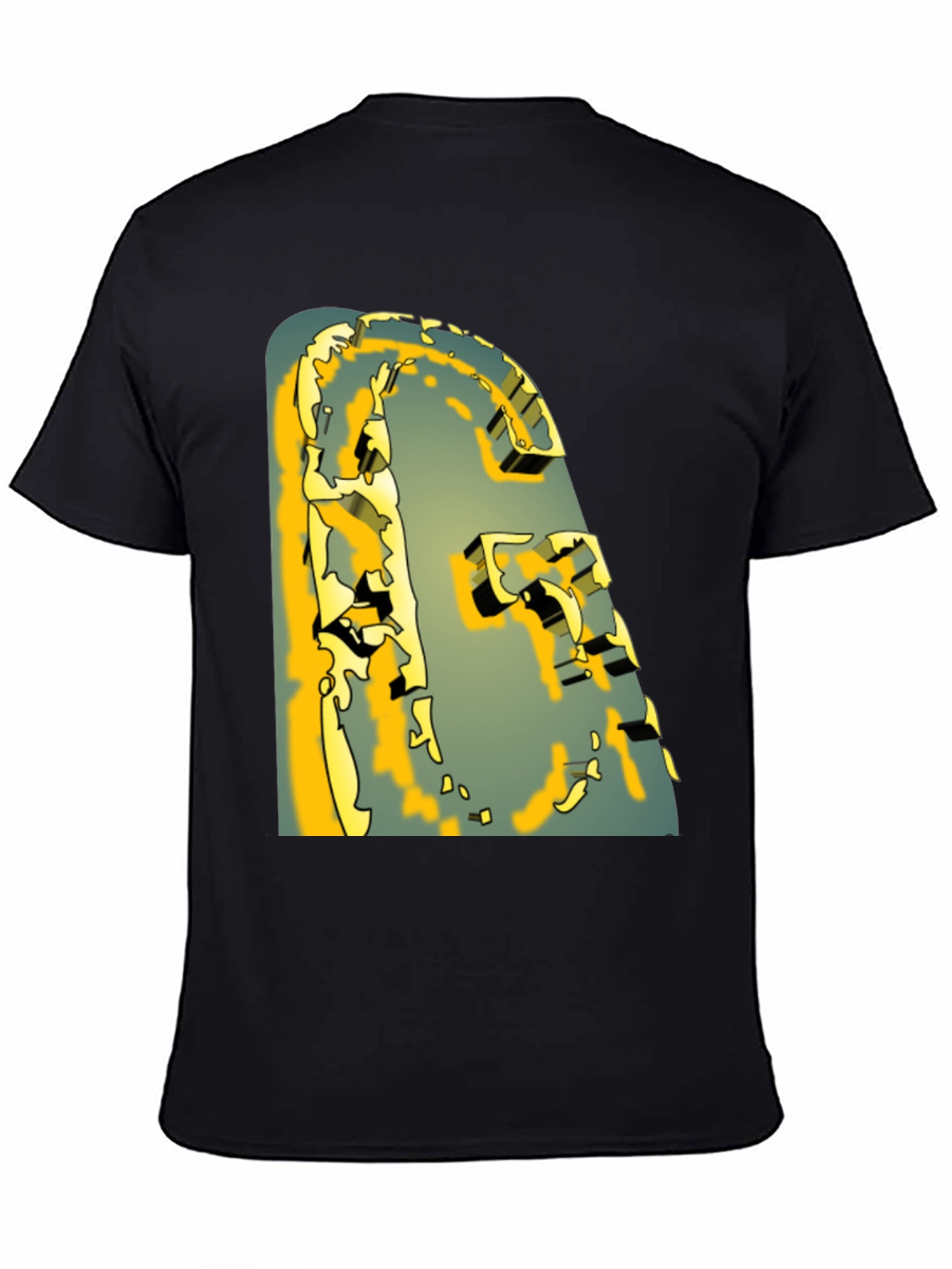 Abstract Graphic Print T-Shirt - Modern Art Tee