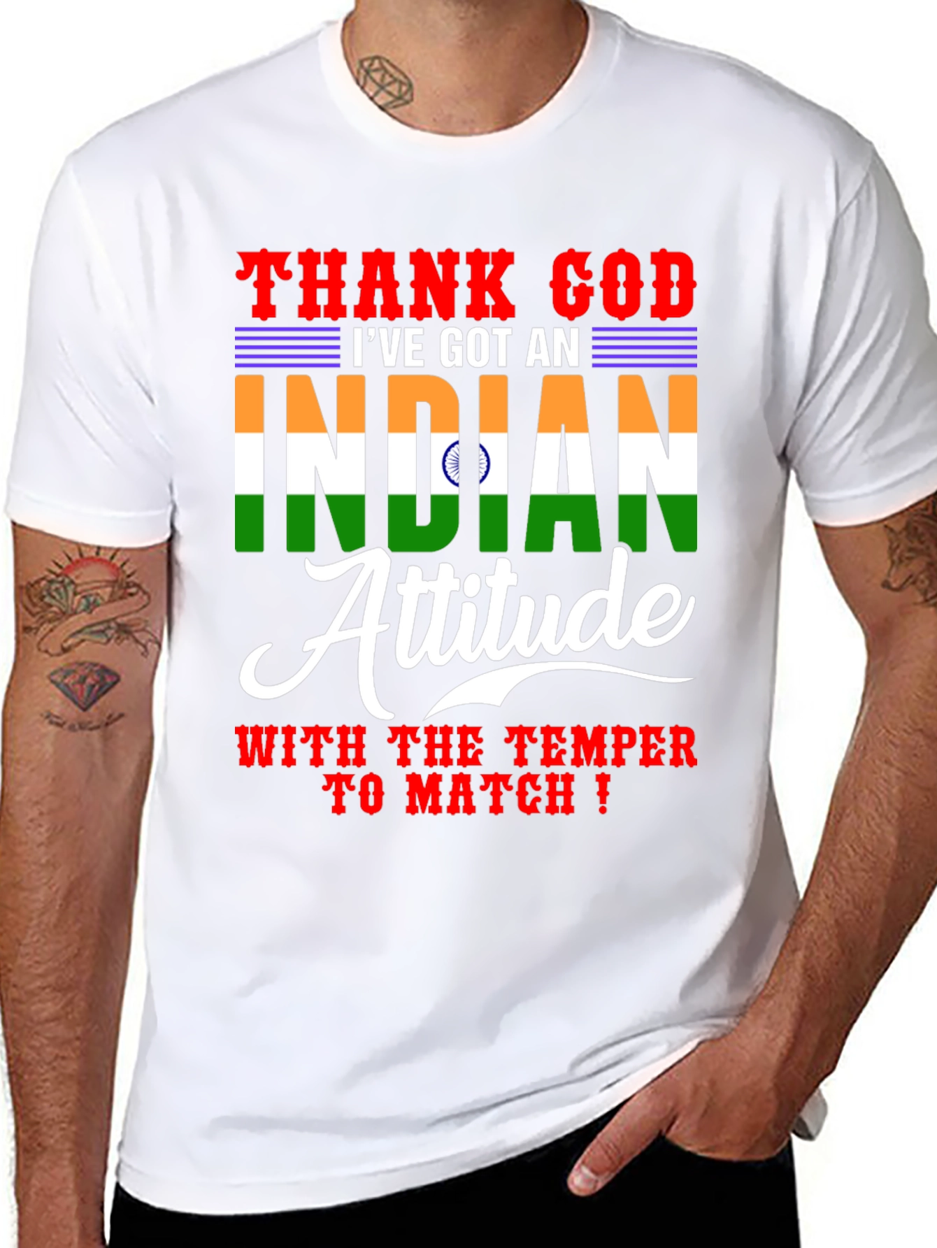 Thank God Ive Got An Indian Attitude T-Shirt
