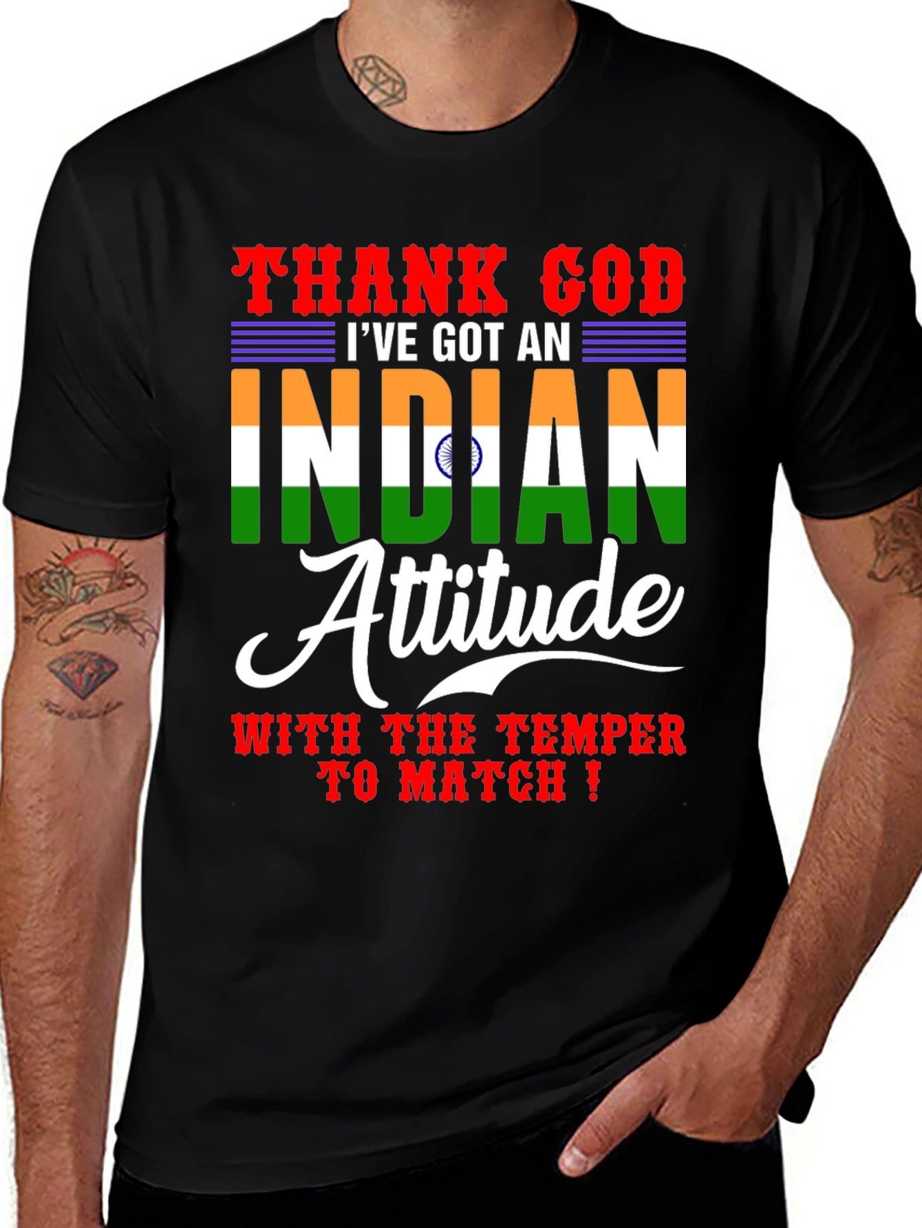 Thank God Ive Got An Indian Attitude T-Shirt