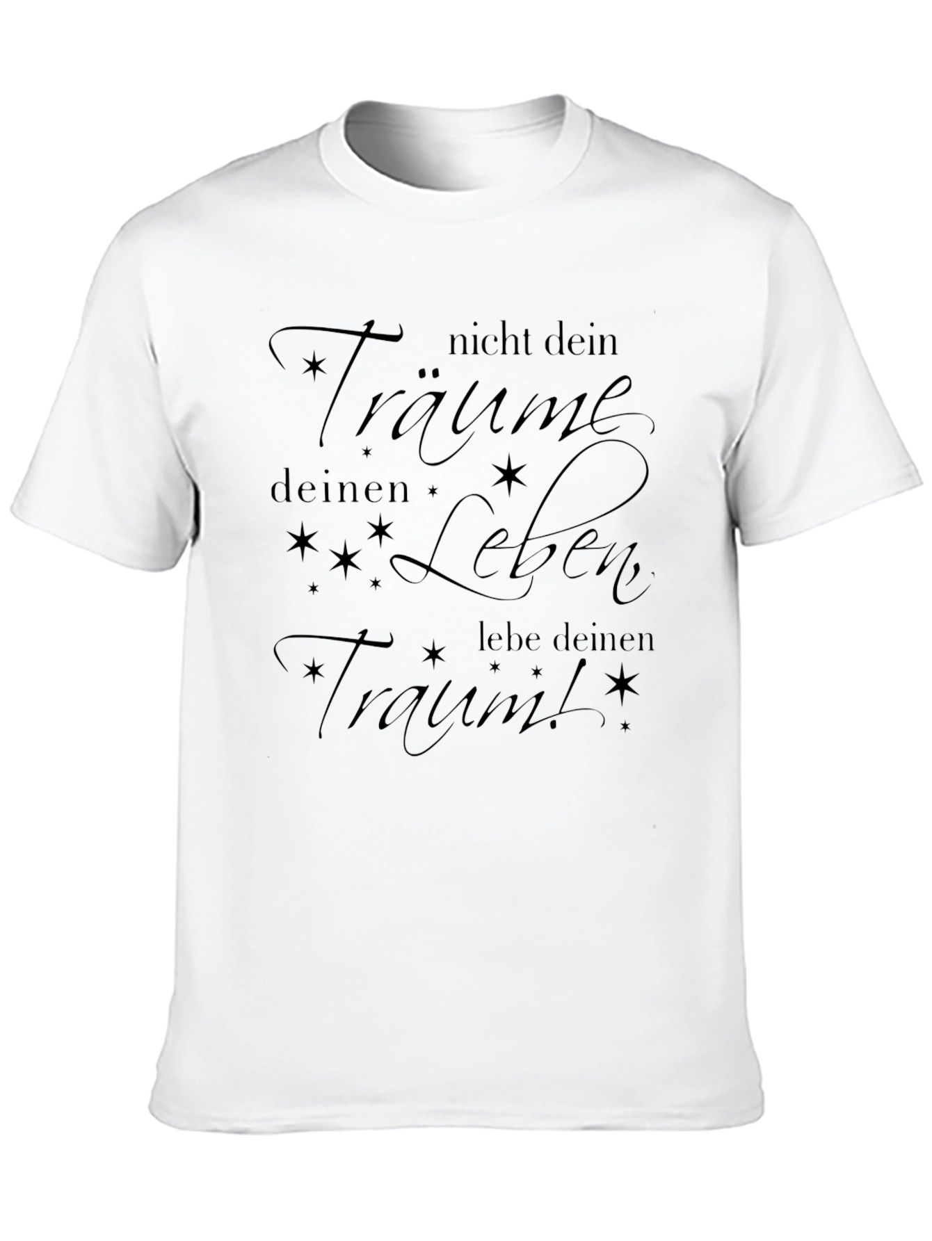 Live Your Dream Graphic Tee - Black Casual T-Shirt