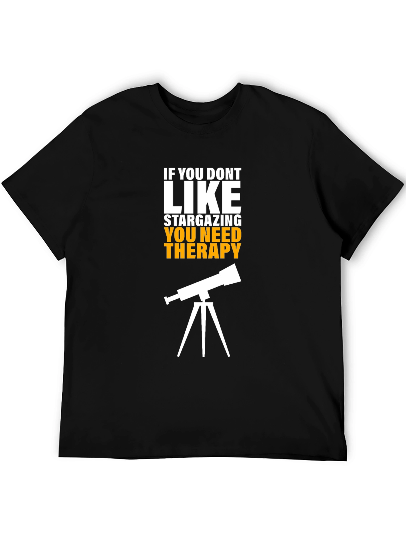 Stargazing Therapy Graphic Tee - Astronomy Lovers Shirt