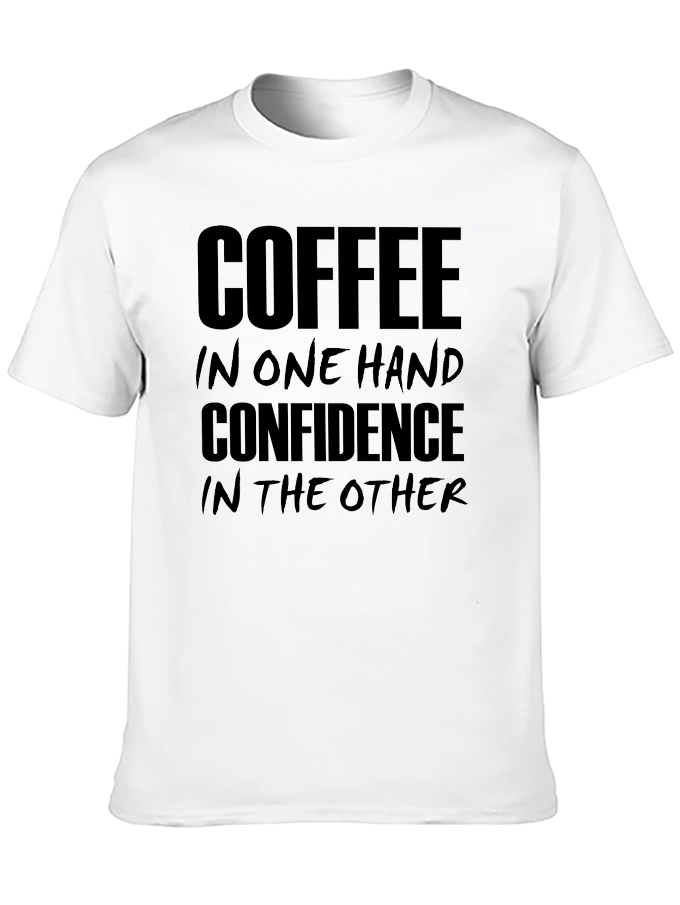 Coffee and Confidence Graphic T-Shirt