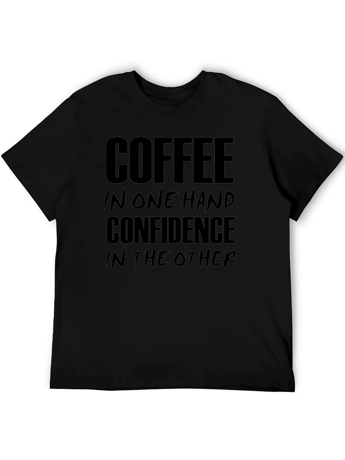 Coffee and Confidence Graphic T-Shirt