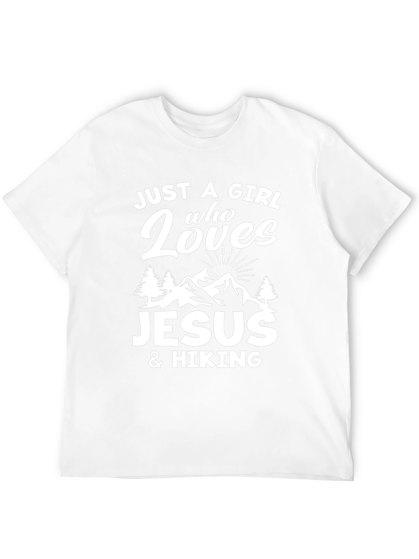 Just A Girl Who Loves Jesus & Hiking T-Shirt