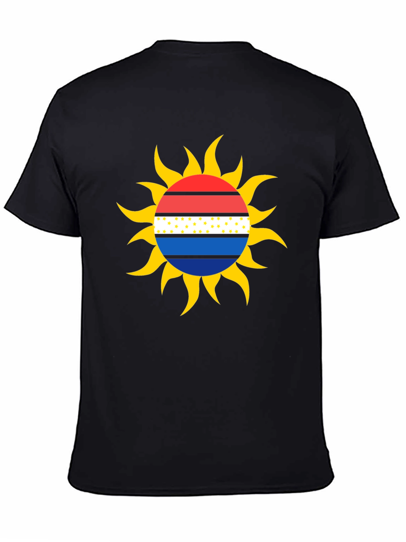 Graphic Sun Tee - Stylish Black T-Shirt