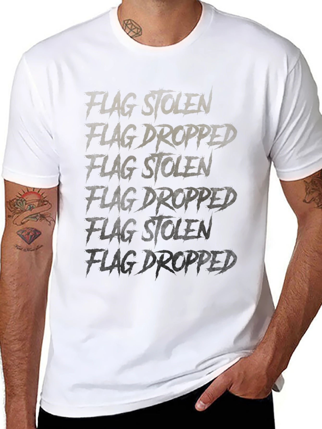 Flag Stolen Flag Dropped Graphic Tee