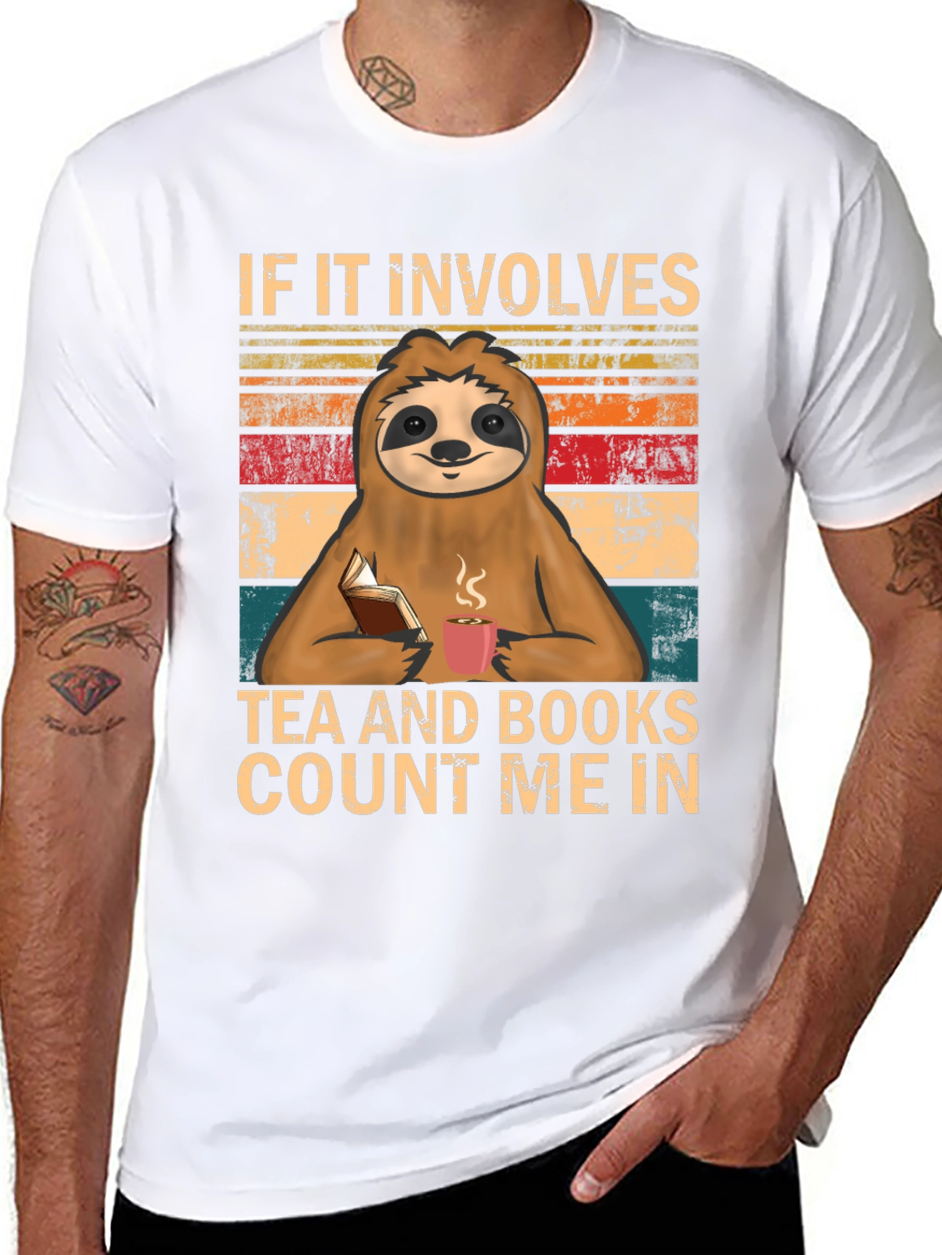 Sloth Tea & Books T-Shirt
