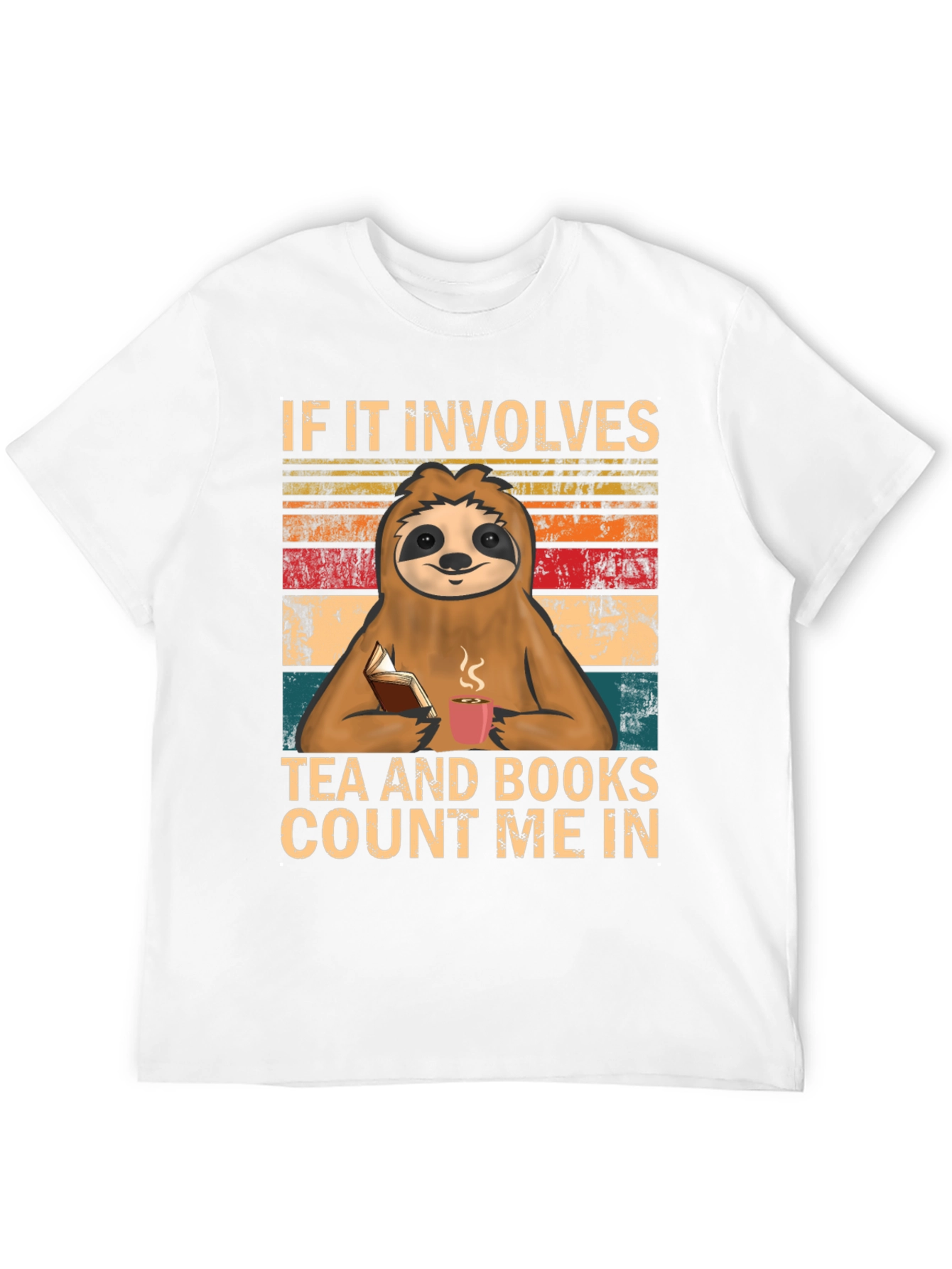 Sloth Tea & Books T-Shirt