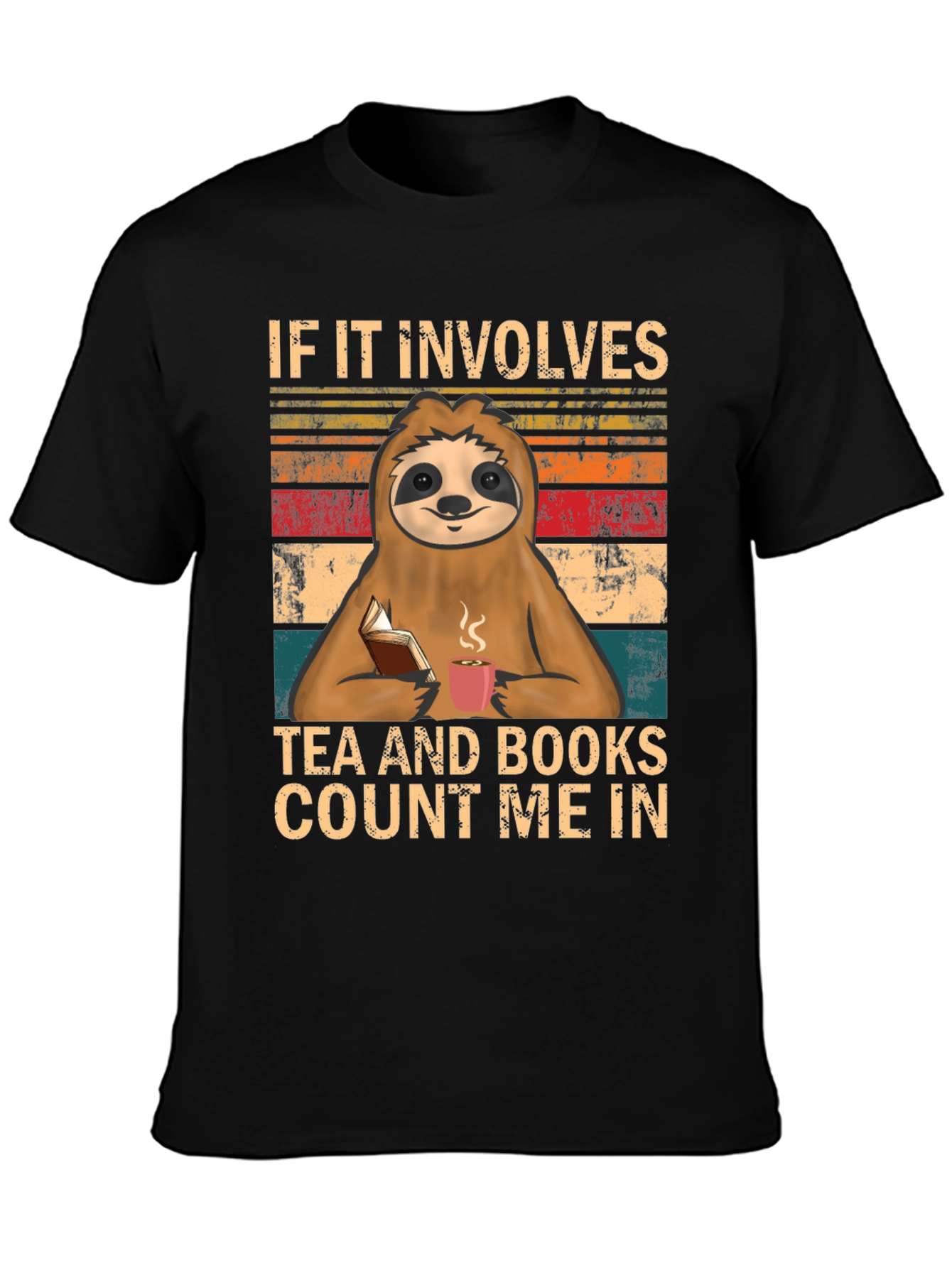 Sloth Tea & Books T-Shirt