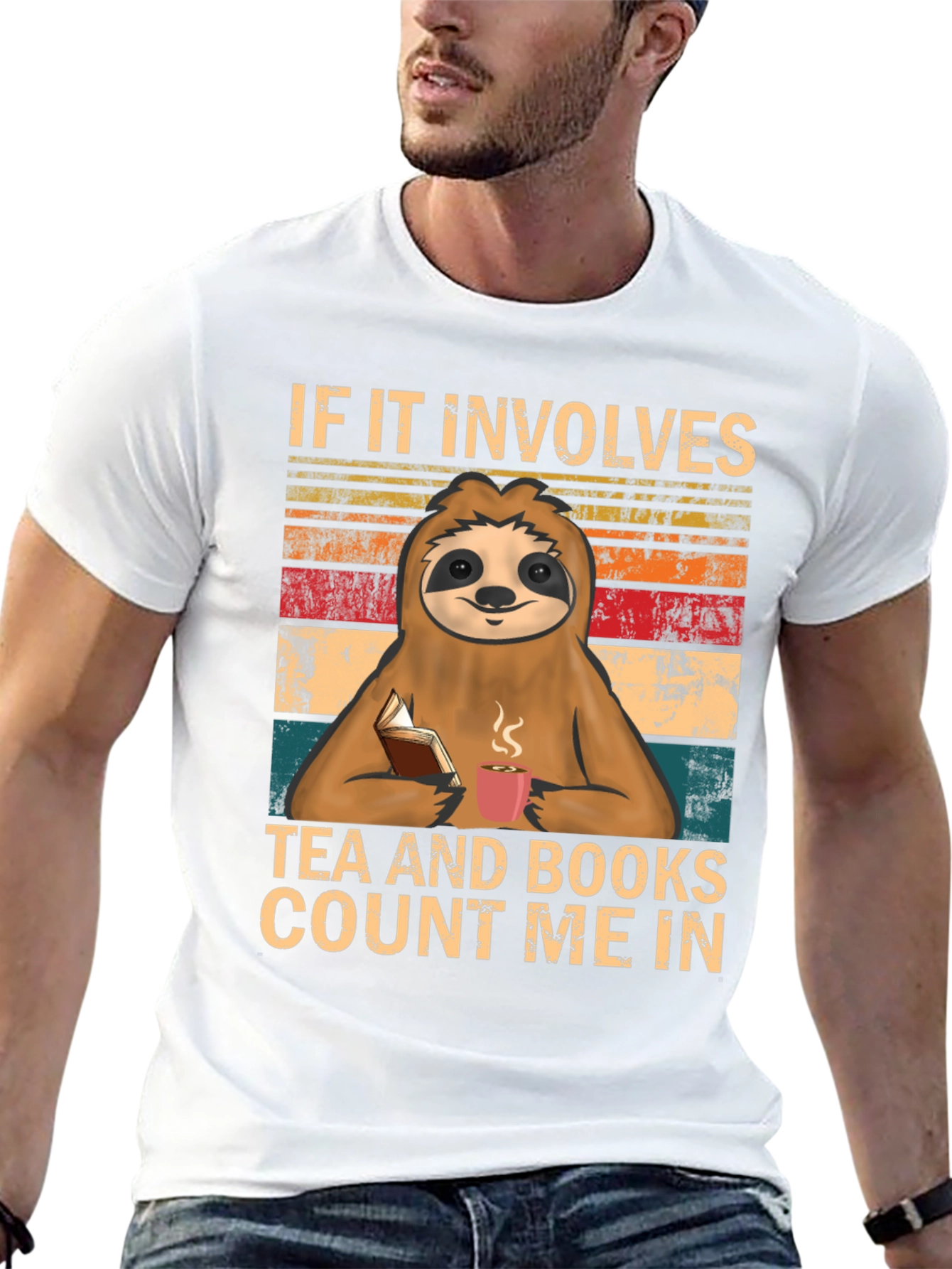 Sloth Tea & Books T-Shirt