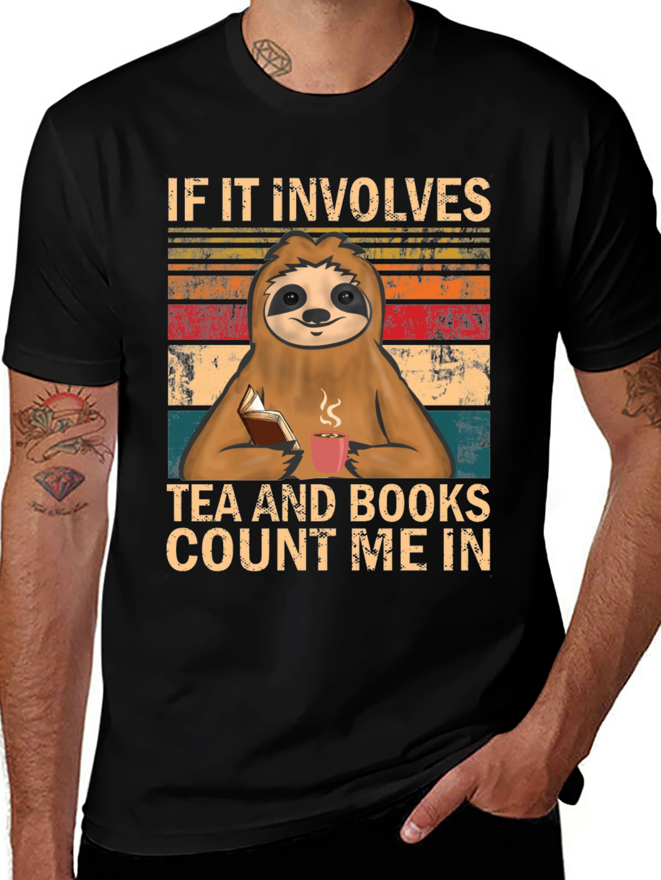 Sloth Tea & Books T-Shirt