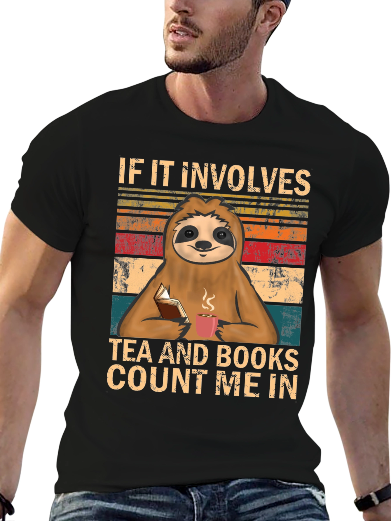 Sloth Tea & Books T-Shirt