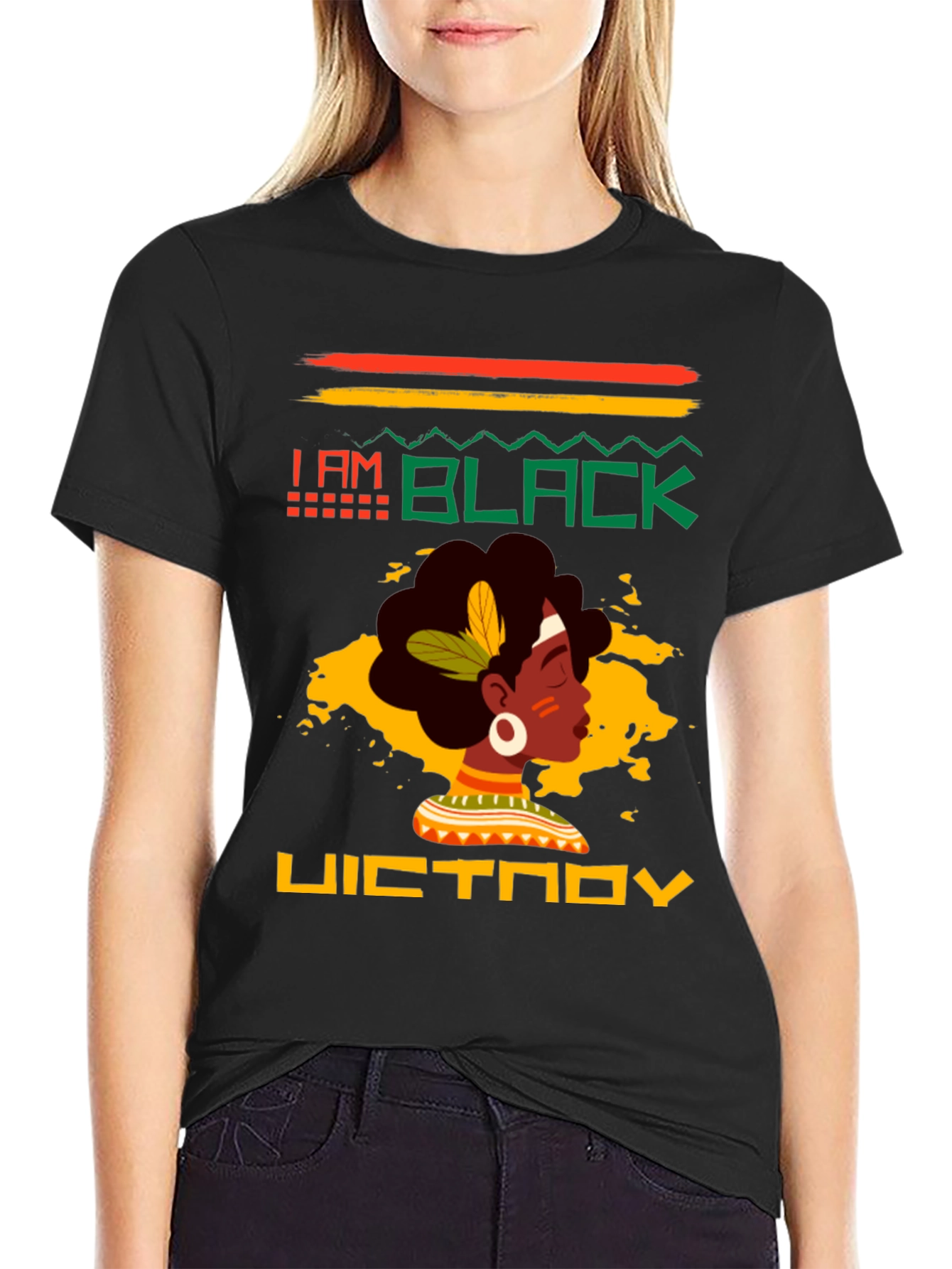I Am Black Victory Graphic Tee