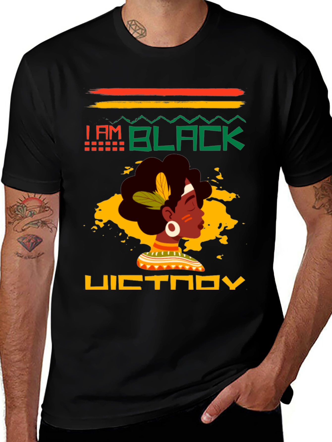 I Am Black Victory Graphic Tee