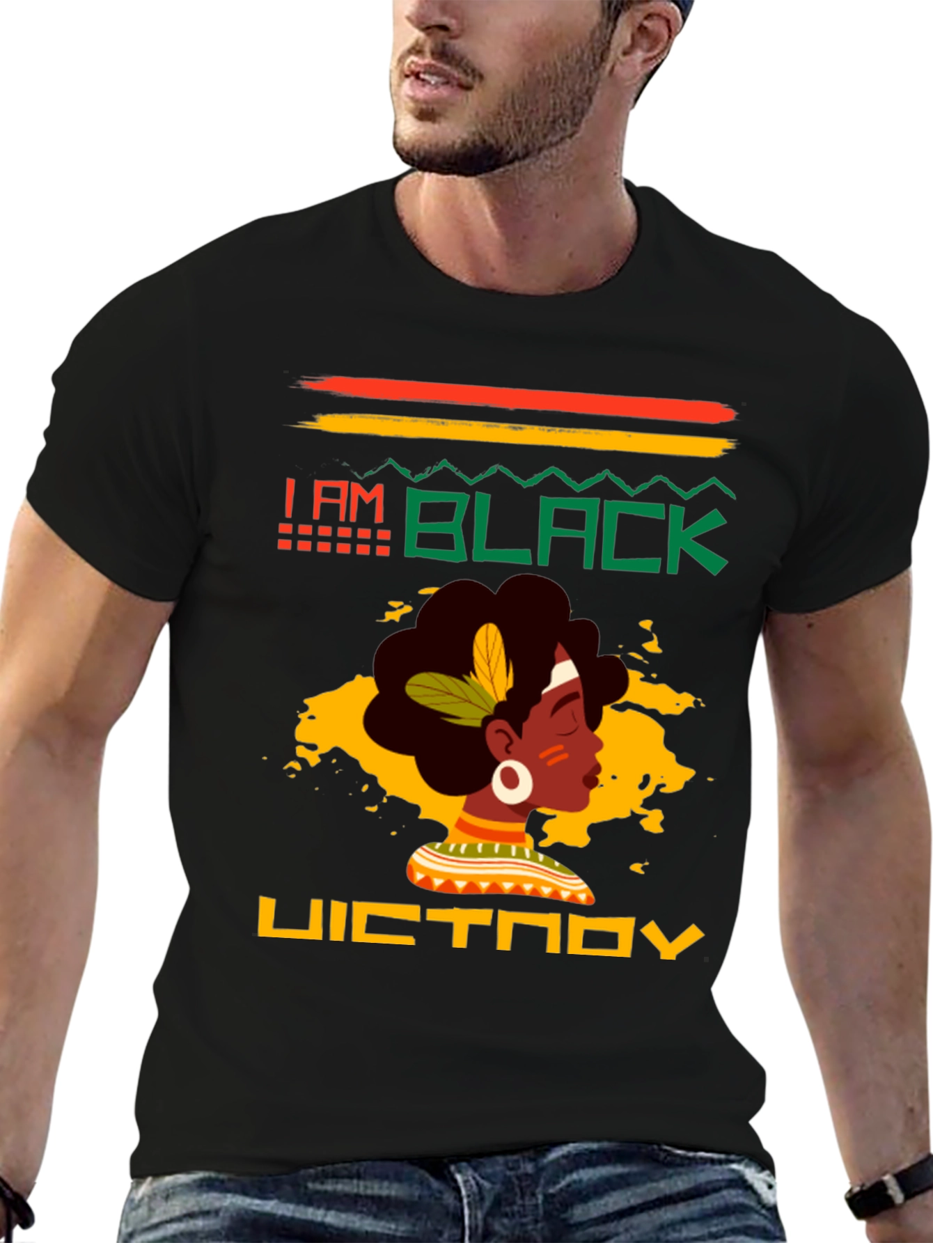I Am Black Victory Graphic Tee