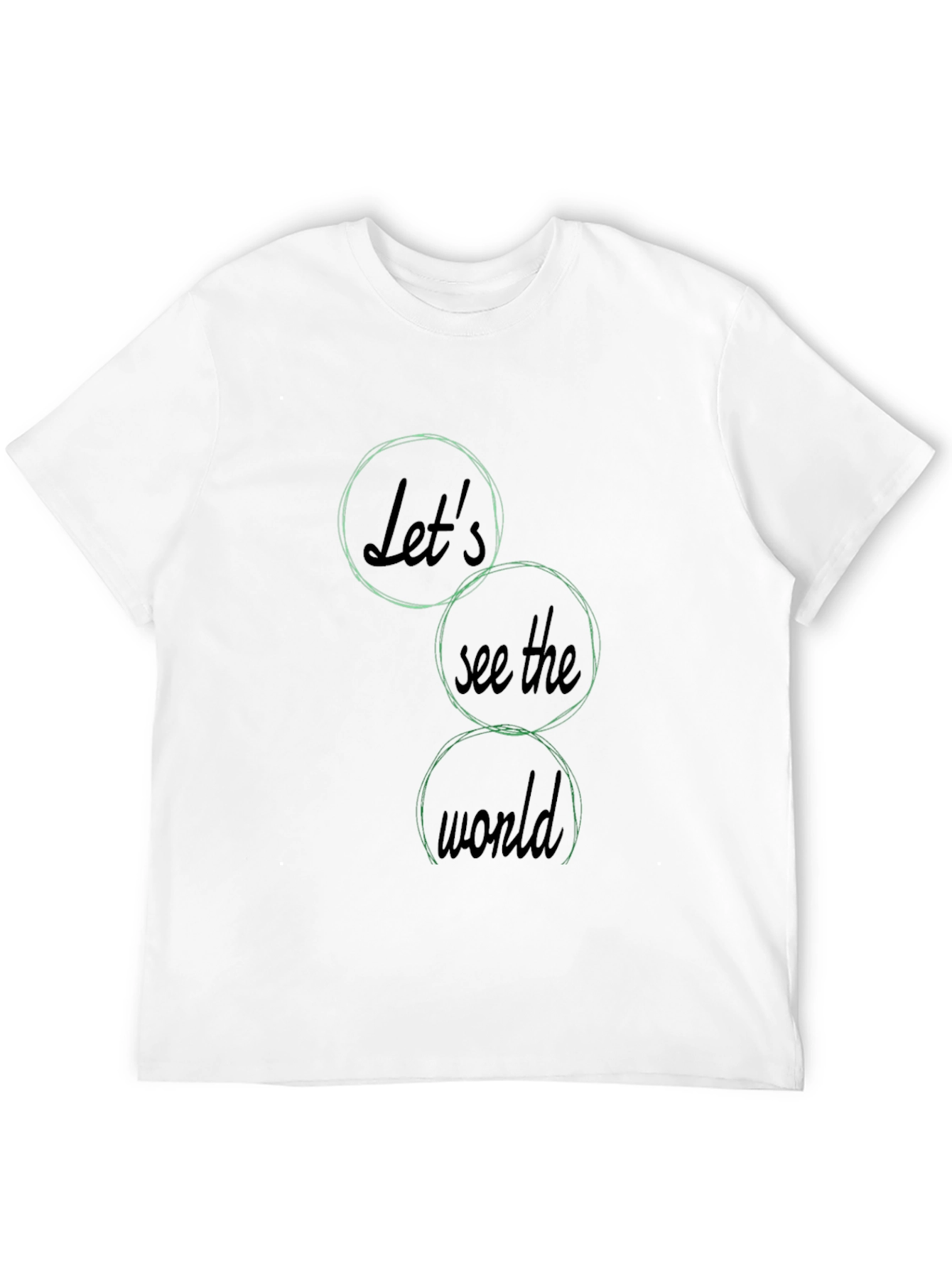 Lets See the World Black Graphic Tee