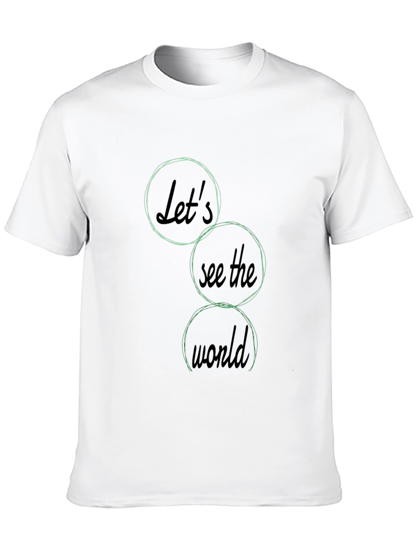 Lets See the World Black Graphic Tee