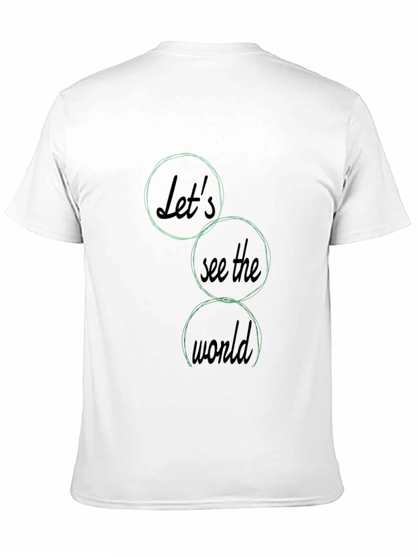 Lets See the World Black Graphic Tee