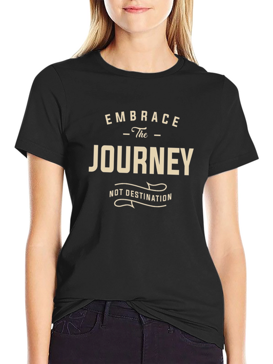 Embrace the Journey Graphic Tee - Black