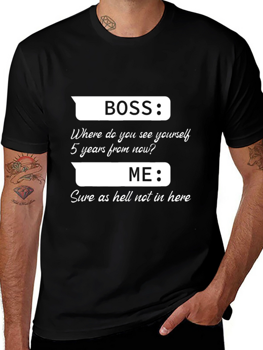 Funny Boss vs. Me T-Shirt - Sarcastic Employee Gift