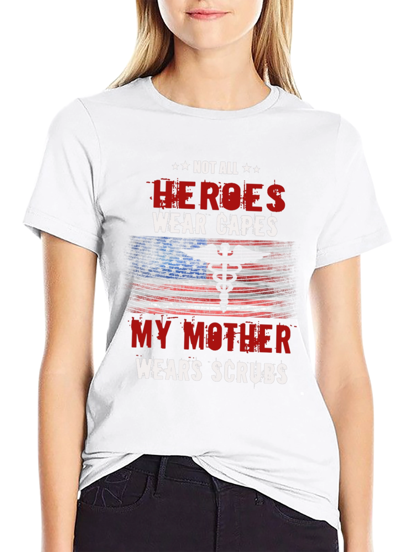 Hero Mother Nurse T-Shirt - Medical Scrubs Apparel