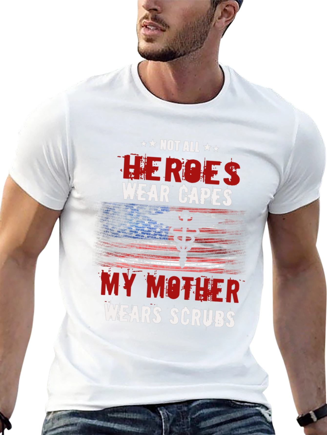 Hero Mother Nurse T-Shirt - Medical Scrubs Apparel