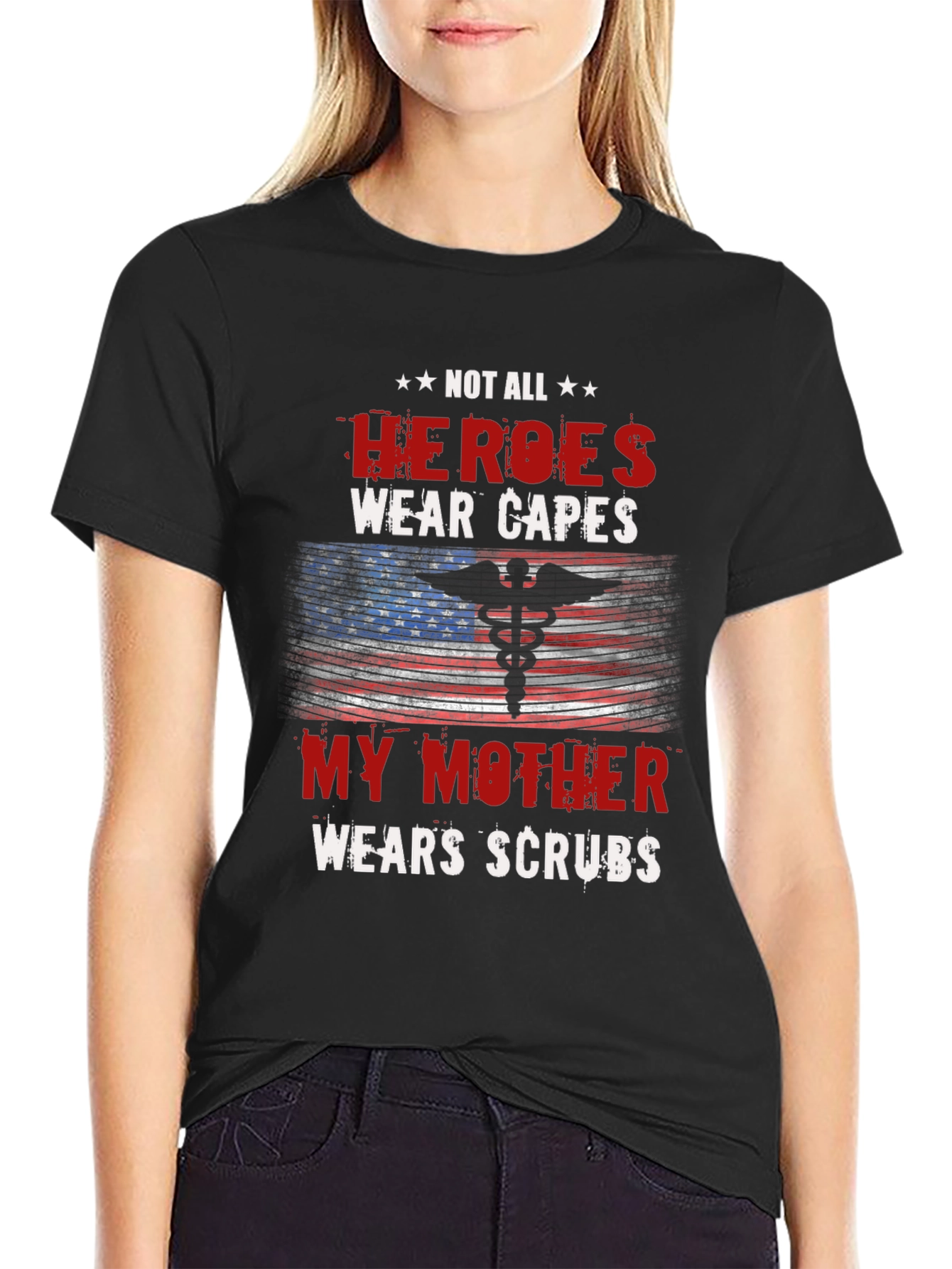 Hero Mother Nurse T-Shirt - Medical Scrubs Apparel