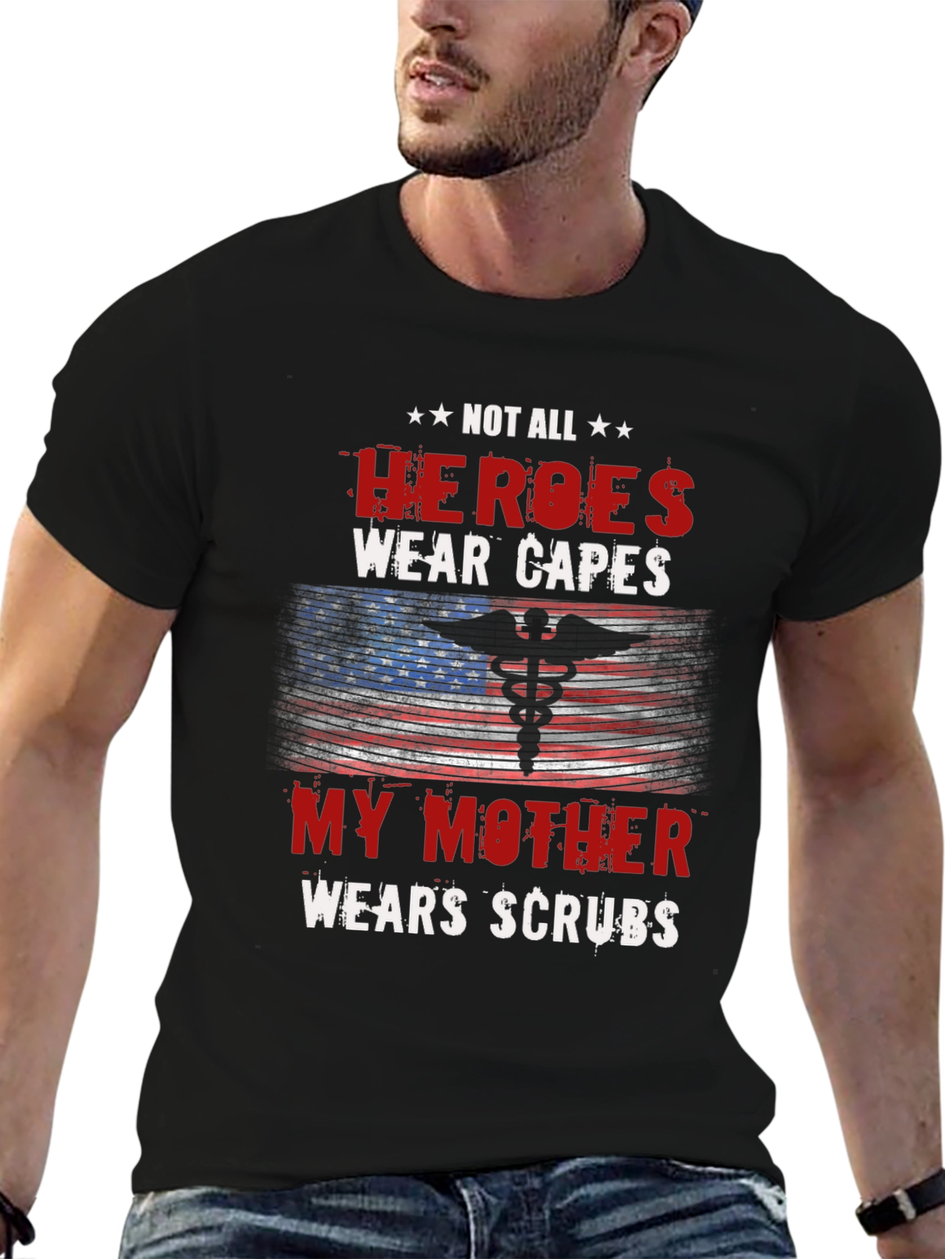 Hero Mother Nurse T-Shirt - Medical Scrubs Apparel