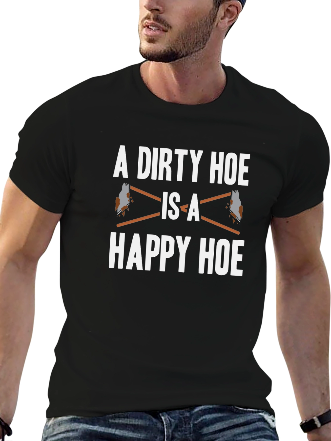 Dirty Happy Hoe Graphic Novelty T-Shirt