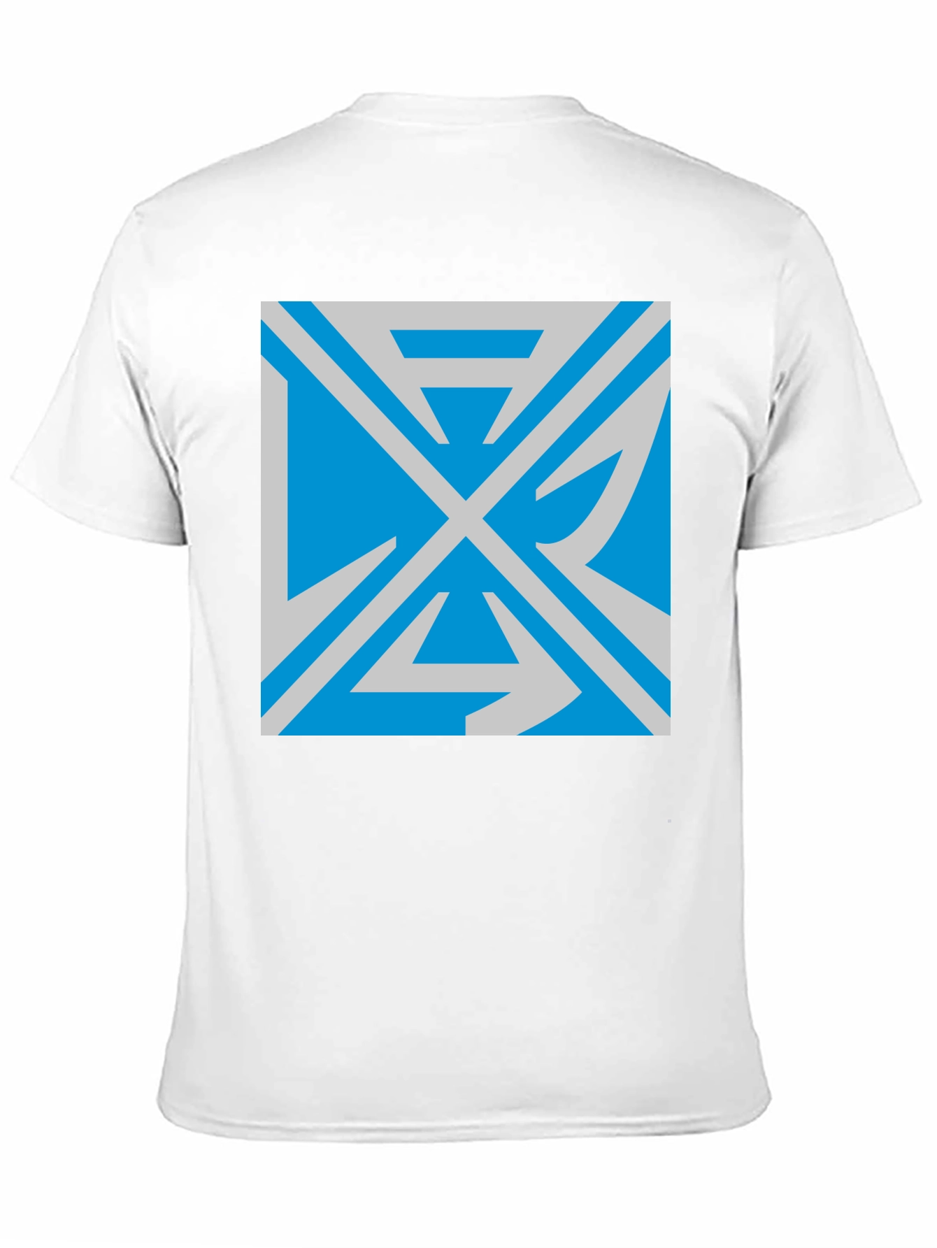 Geometric Graphic Print Black T-Shirt