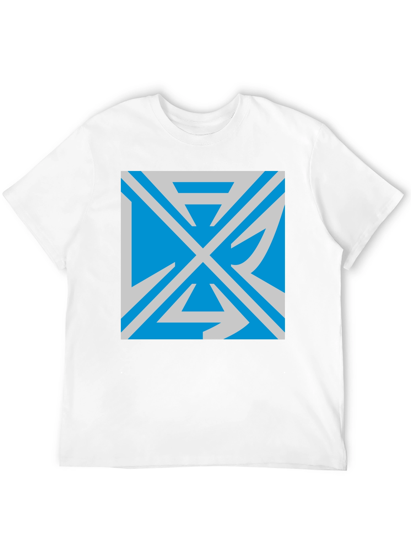 Geometric Graphic Print Black T-Shirt