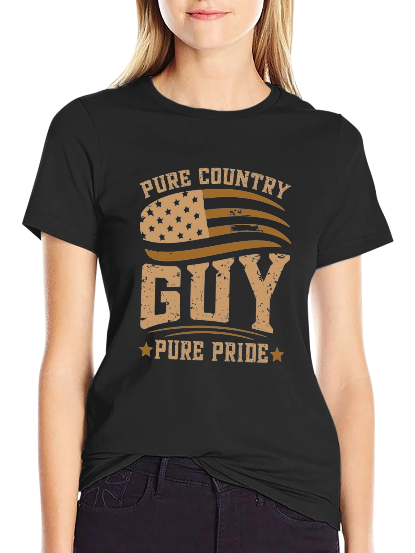Pure Country Guy Graphic T-Shirt - Black