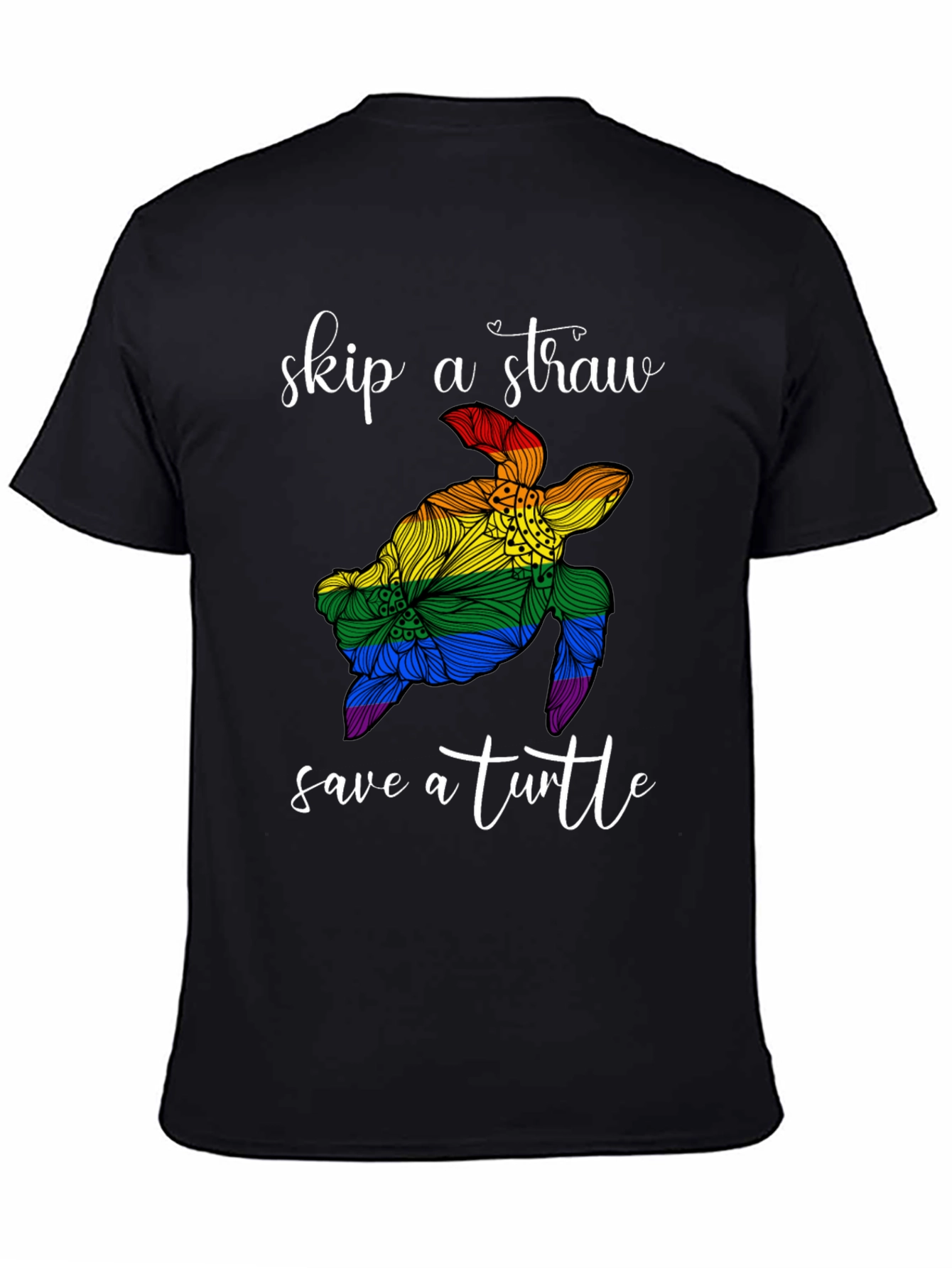 Skip a Straw Save a Turtle Graphic Tee