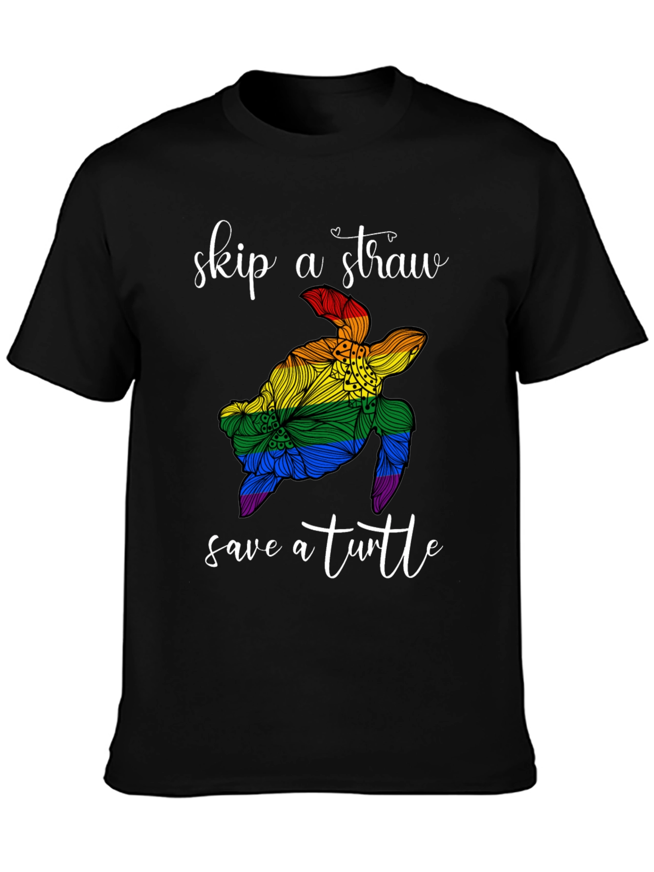 Skip a Straw Save a Turtle Graphic Tee