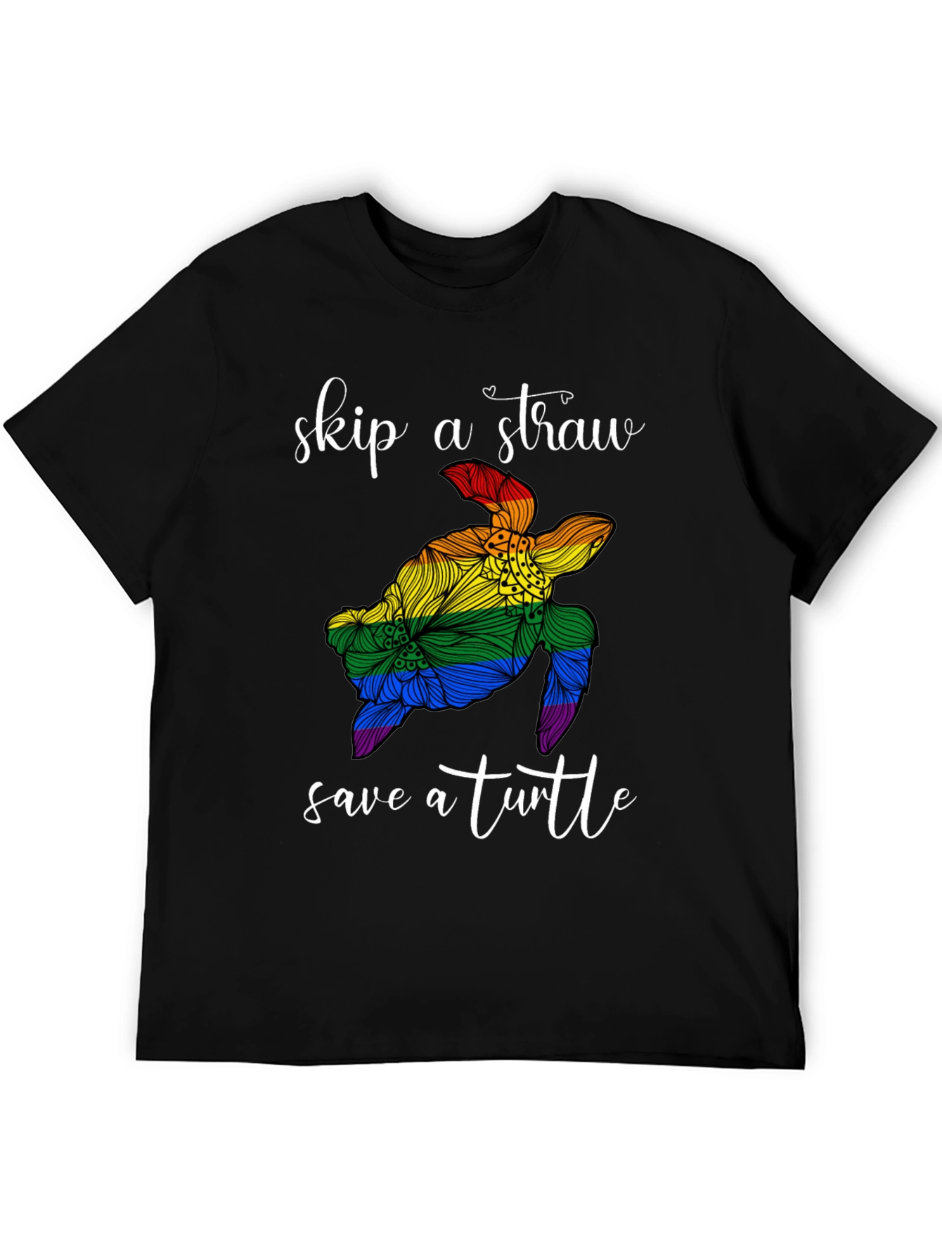 Skip a Straw Save a Turtle Graphic Tee