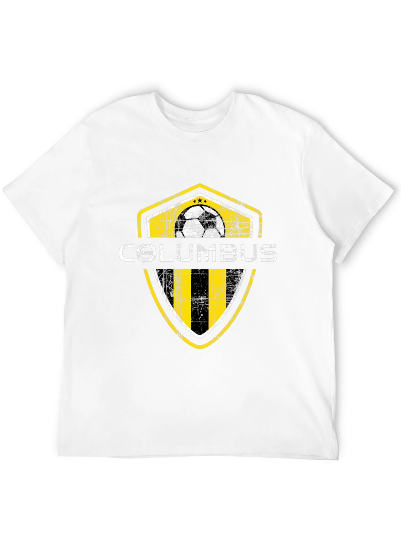 Columbus Soccer Shield T-Shirt - Black