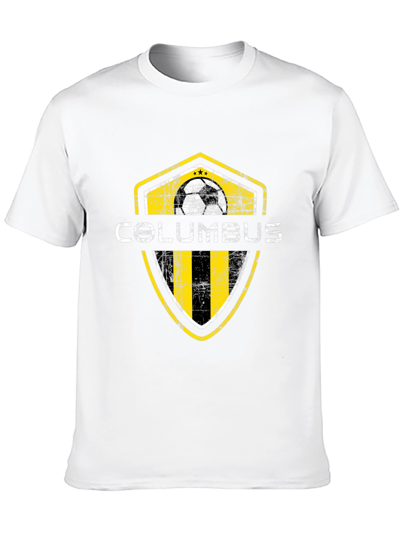 Columbus Soccer Shield T-Shirt - Black