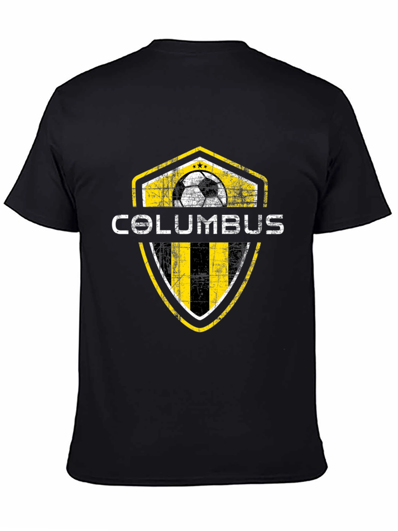 Columbus Soccer Shield T-Shirt - Black