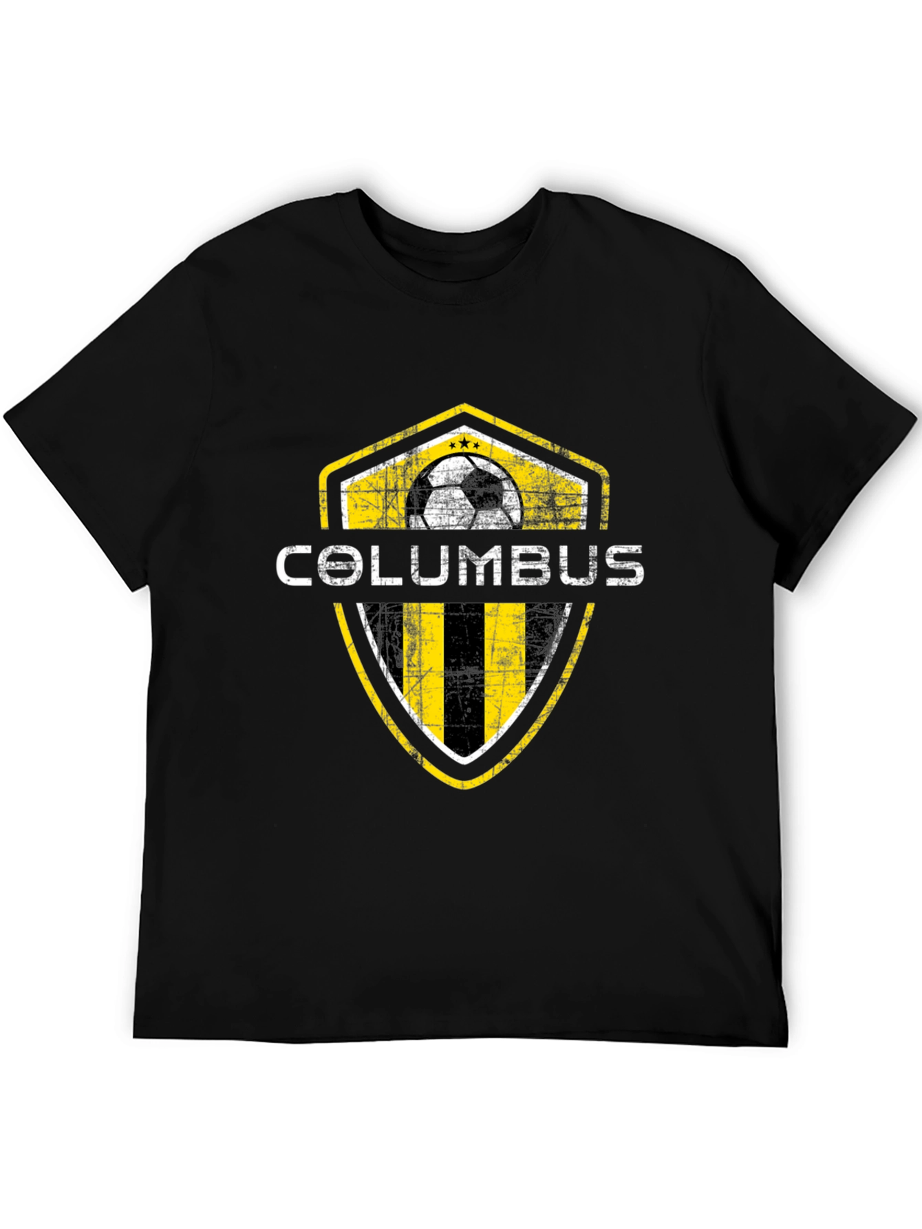 Columbus Soccer Shield T-Shirt - Black