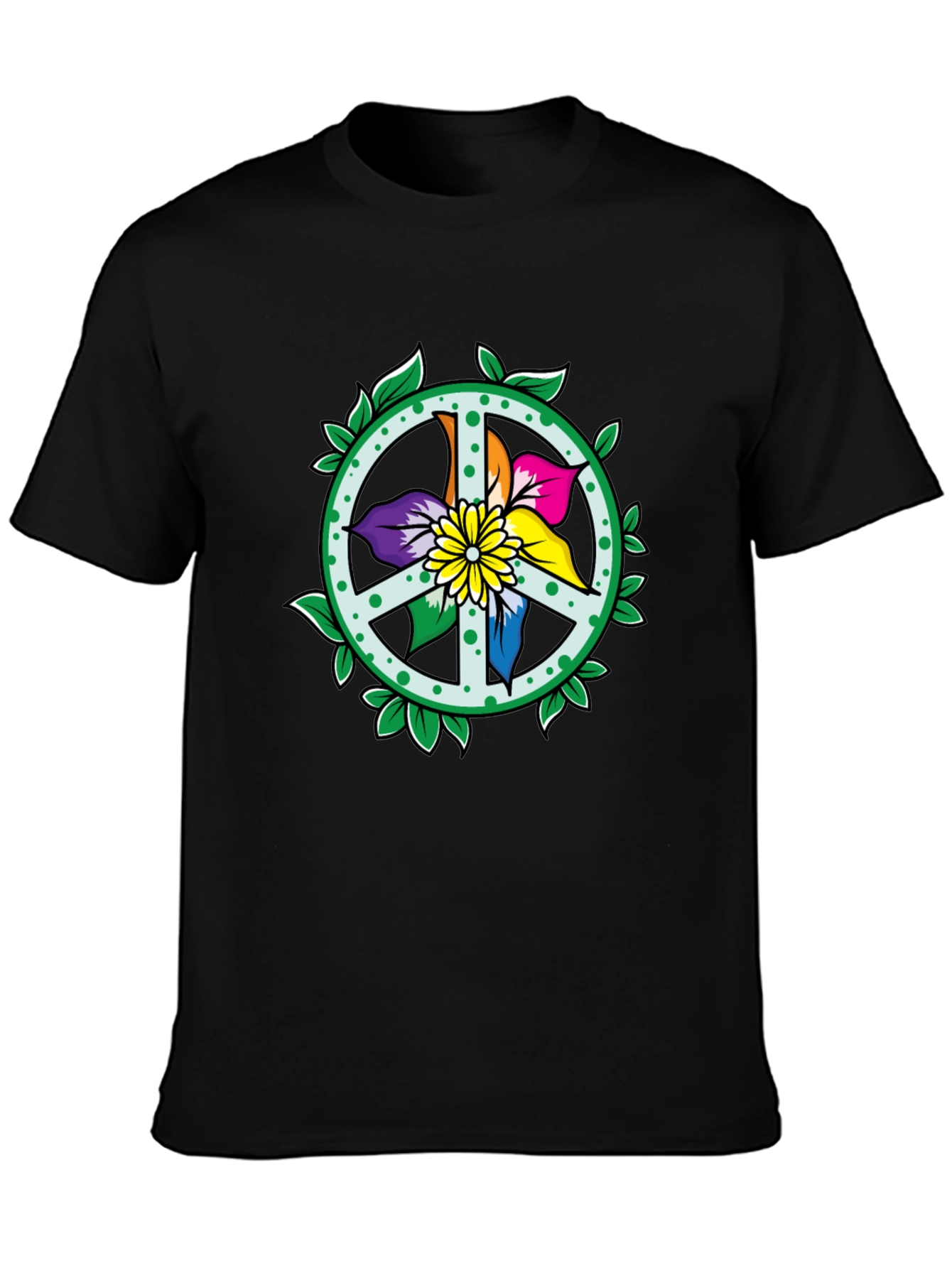Peace Sign Flower T-Shirt - Nature Lover Tee