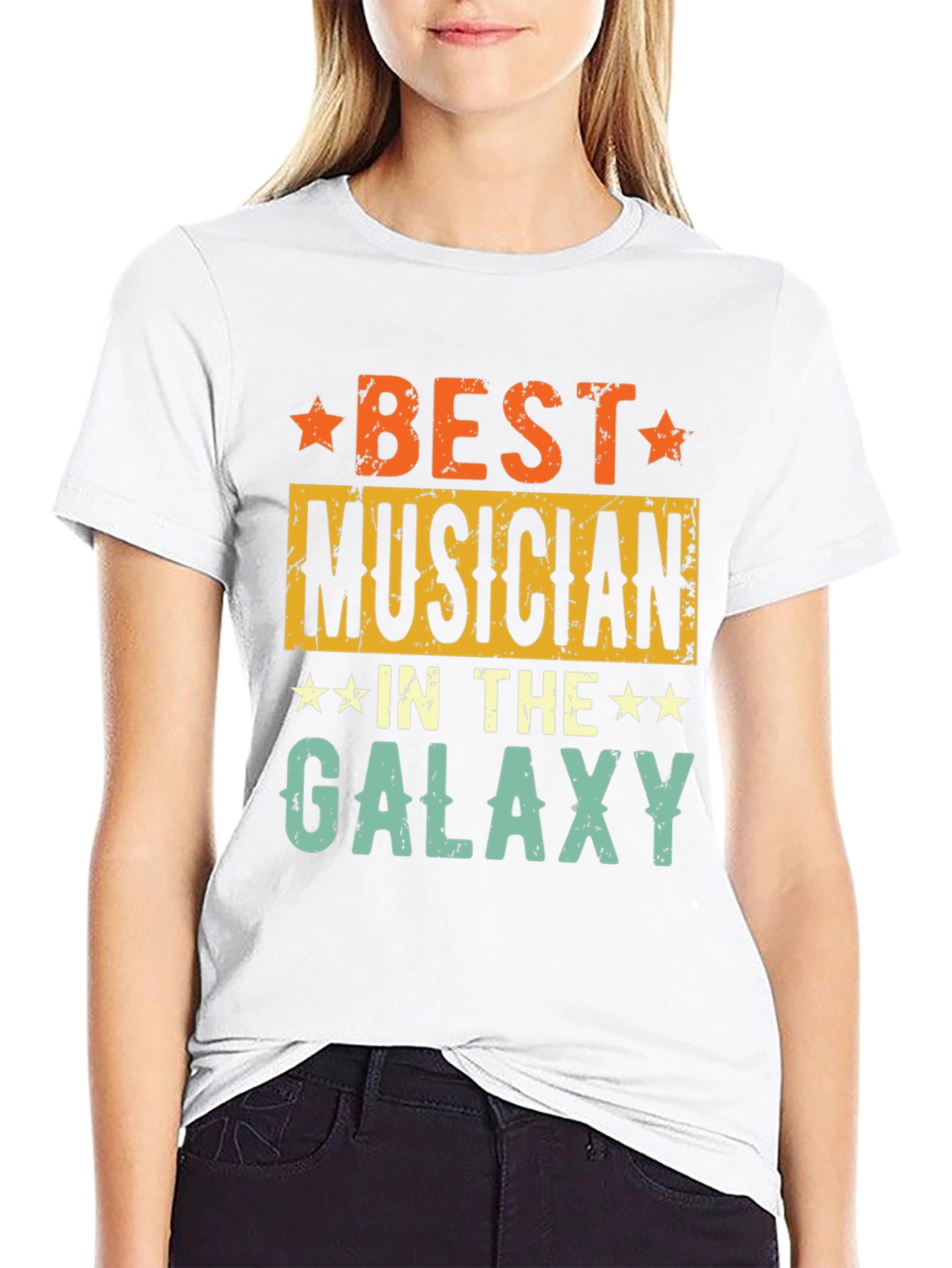 Best Musician in the Galaxy T-Shirt - Retro Style