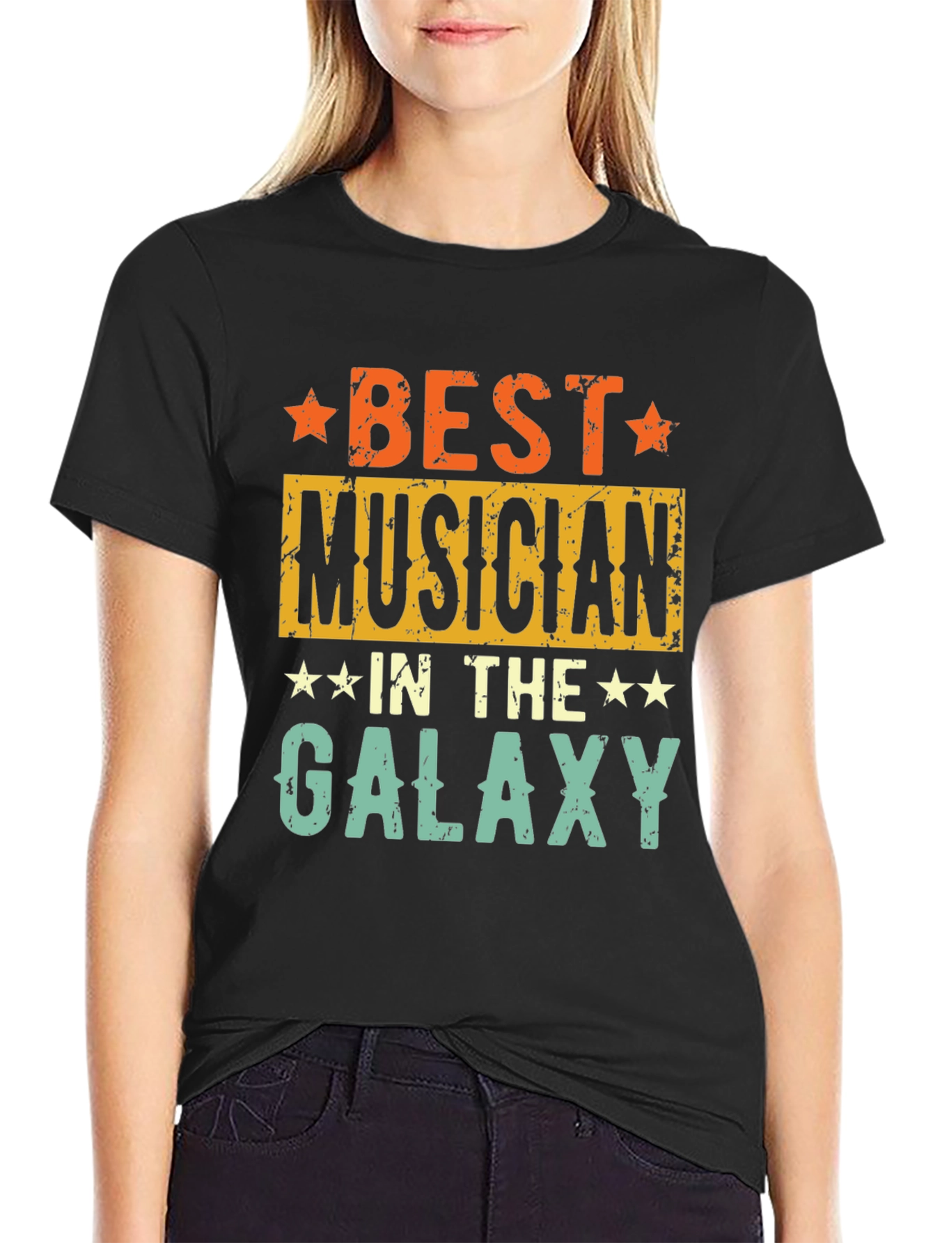 Best Musician in the Galaxy T-Shirt - Retro Style