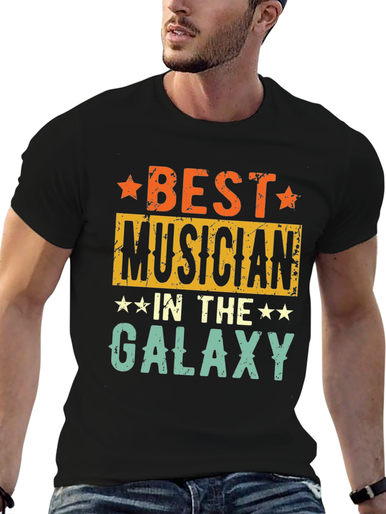 Best Musician in the Galaxy T-Shirt - Retro Style