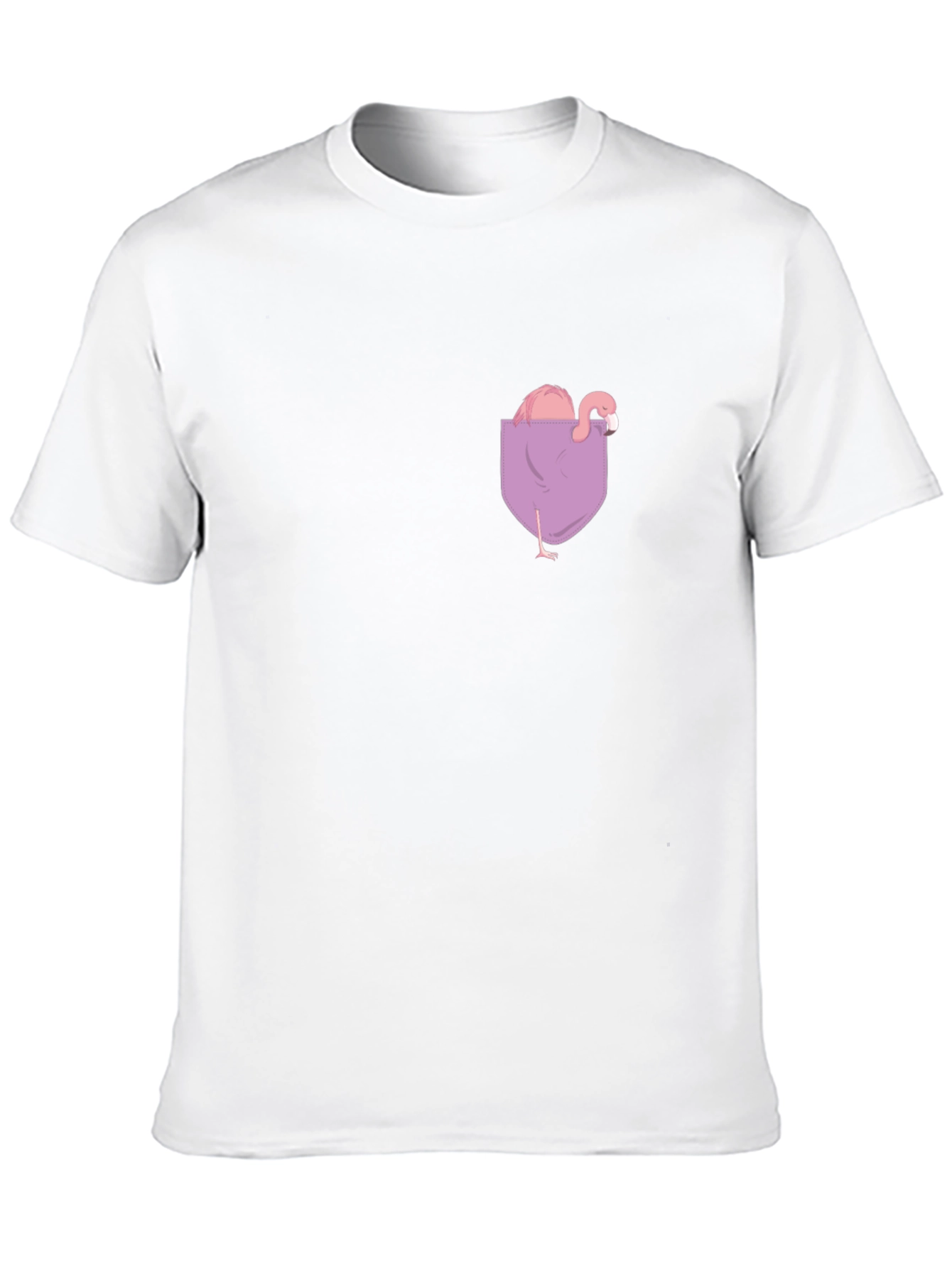 Flamingo Pocket Tee - Quirky & Fun Graphic T-Shirt
