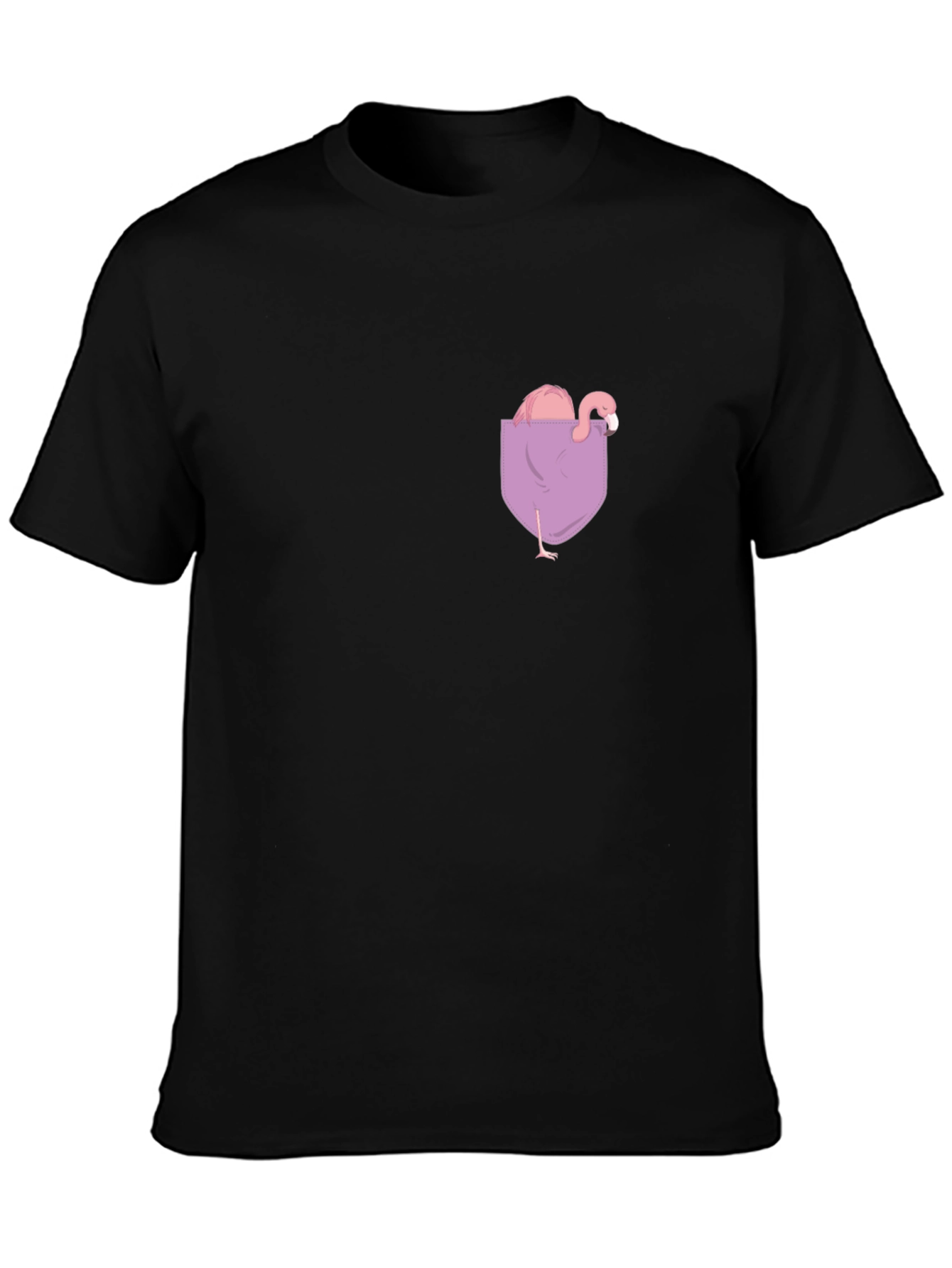 Flamingo Pocket Tee - Quirky & Fun Graphic T-Shirt