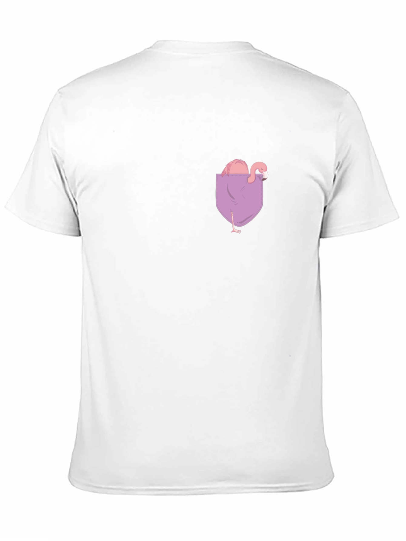 Flamingo Pocket Tee - Quirky & Fun Graphic T-Shirt