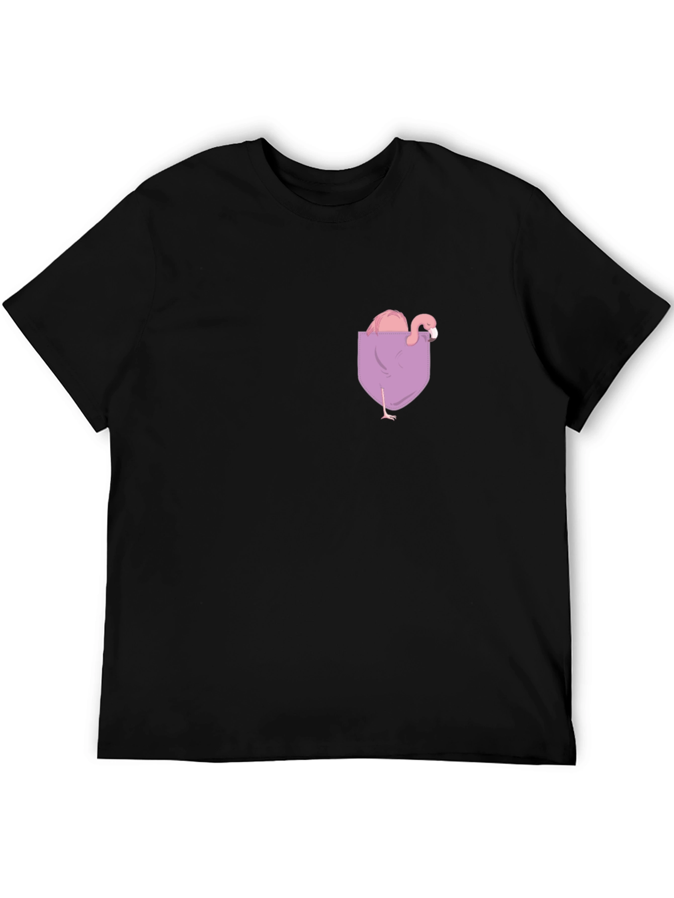 Flamingo Pocket Tee - Quirky & Fun Graphic T-Shirt