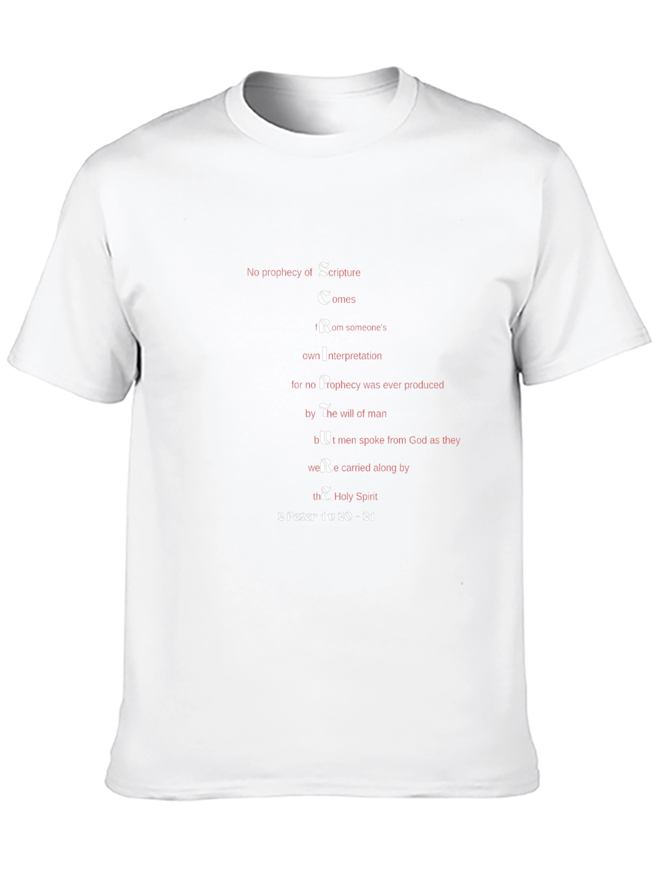Scripture Inspiration T-Shirt - 2 Peter 1:20-21