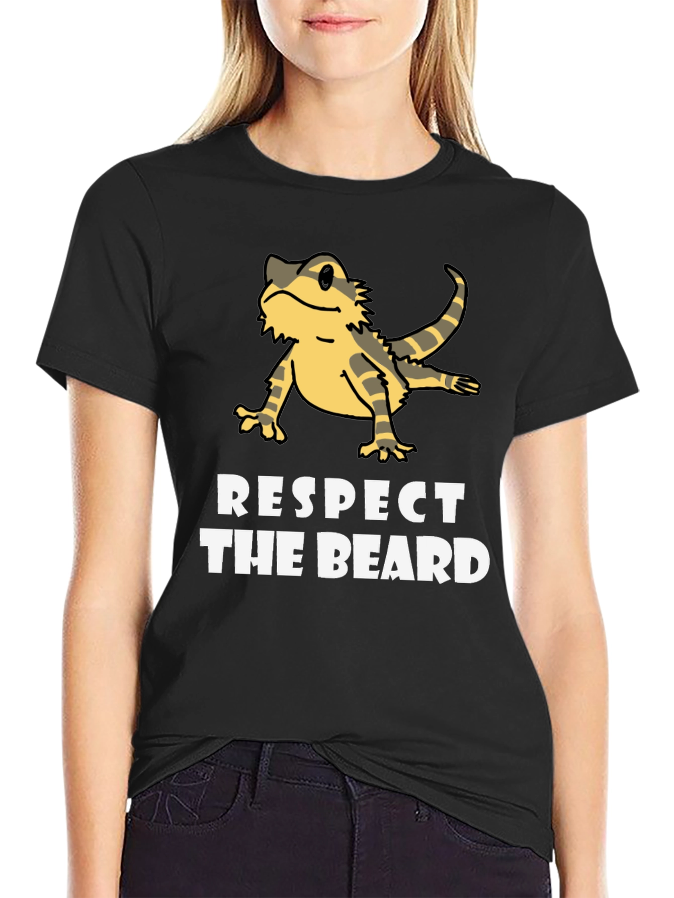 Respect The Beard Bearded Dragon T-Shirt